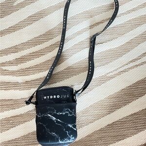 HydroJug Black Marble Water Bottle Carrier with Branded Strap Smalled size